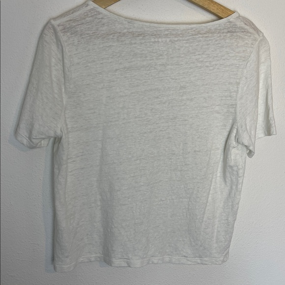 Boden Linen Scoop neck blouse 10 - Picture 6 of 7